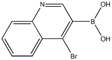 (4-BROMOQUINOLIN-3-YL)BORONIC ACID Structure