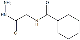 CYCLOHEXANECARBOXYLIC ACID HYDRAZINOCARBONYLMETHYL-AMIDE Structure