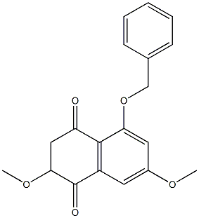 5-BENZYLOXY-2,7-DIMETHOXY-2,3-DIHYDRO-[1,4]NAPHTHOQUINONE Structure