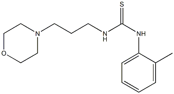 N-(2-METHYLPHENYL)-N'-(3-MORPHOLIN-4-YLPROPYL)THIOUREA Struktur