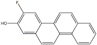 3-FLUORO-2-HYDROXYCHRYSENE 化学構造式