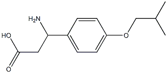3-AMINO-3-(4-ISOBUTOXY-PHENYL)-PROPIONIC ACID,,结构式