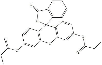 荧光素二丙酸盐 结构式