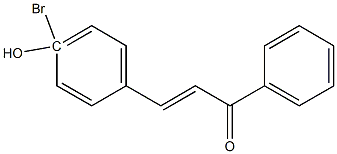 4Bromo-4-HydroxyChalcone Struktur