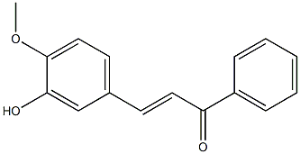 4Methoxy-3-HydroxyChalcone 化学構造式