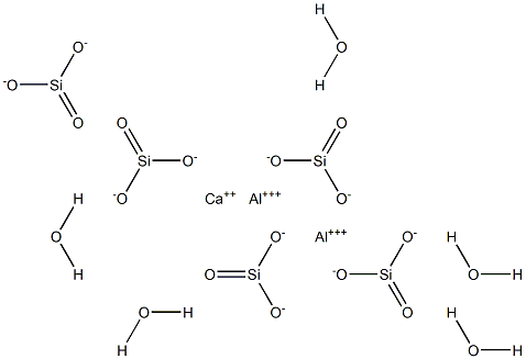 Calcium dialuminum pentasilicate pentahydrate 结构式