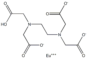 Europium(III) hydrogen EDTA Structure