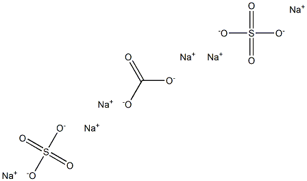Hexasodium carbonate bissulfate Struktur