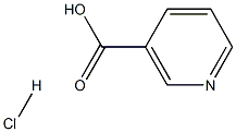 Nicotinic acid hydrochloride Struktur