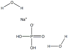 Sodium dihydrogen orthophosphate dihydrate Structure
