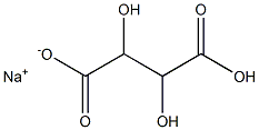 Sodium hydrogen tartrate Structure