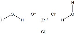 Zirconium oxide dichloride dihydrate,,结构式