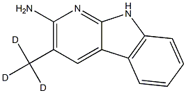 2-Amino-3-methyl-D3-9H-pyrido[2,3-b]indole Structure