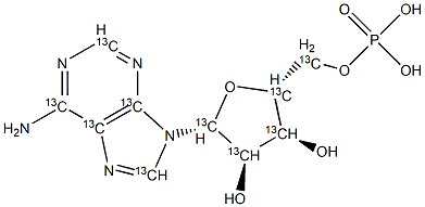 Adenosine 5'-Monophosphate-13C10 Structure