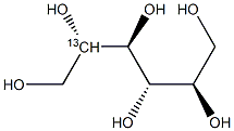 D-Galactitol-2-13C Structure