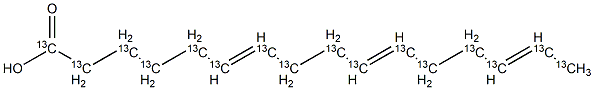 Hiragonic Acid-13C16 Struktur