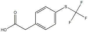 对三氟甲硫基苯乙酸,,结构式