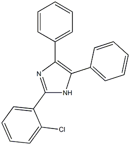 2-(2-氯苯基)-4,5-二苯基 -1H-咪唑, , 结构式