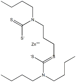 二正丁基二硫代氨基甲酸锌,,结构式