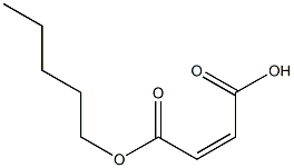 Maleic acid pentyl ester 化学構造式