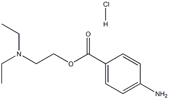 4-aminobenzoic acid 2- (diethylamino) ethyl ester hydrochloride 化学構造式