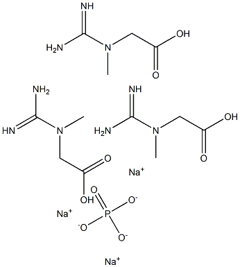 Creatine sodium phosphate 化学構造式