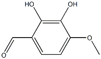 2,3-二羟基-4-甲氧基苯甲醛 结构式