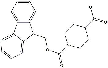 N-FMOC- piperidine-4-carboxylate Struktur