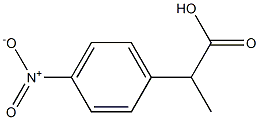 2-(4-Nitrophenyl)propionic acid 化学構造式