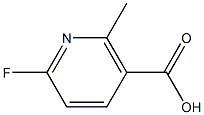 2-甲基-6-氟烟酸 结构式