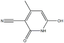 6-hydroxy-3-cyano-4-methyl-2-pyridone Structure