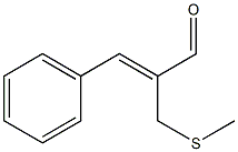 2-(methylthiomethyl)-3-phenylpropenal Struktur