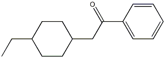 4-乙基环己基苯乙酮, , 结构式