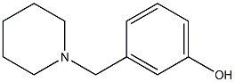 3-(1-Piperidinyl methyl)phenol Structure