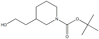 N-BOC-3-piperidineethanol Struktur