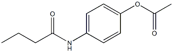 4-丁酰胺基苯酚醋酸酯, , 结构式