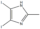 4,5-Diiodo-2-methylimidazole 化学構造式