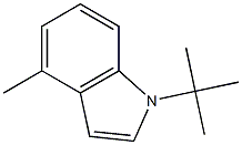 1-tert-butyl-4-methylindole 化学構造式