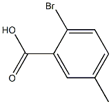 2-Bromo-5-methylbenzoic acid 化学構造式