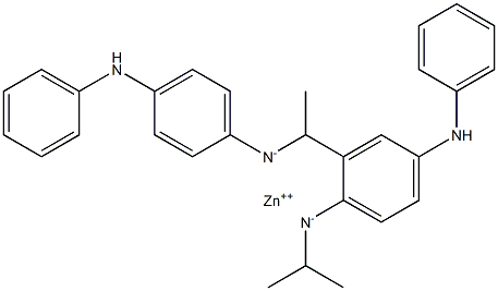 N-isopropyl-N'-phenyl-p-phenylenediamine zinc salt 化学構造式