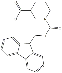 N-FMOC-哌啶-3-甲酸乙酯,,结构式