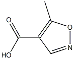 5-甲基-4-异噁唑甲酸,,结构式