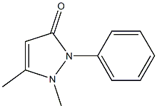 1-phenyl-2,3-dimethylpyrazolone-5 Struktur