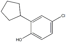 2-Cyclopentyl-4-chlorophenol, Technical Grade Structure