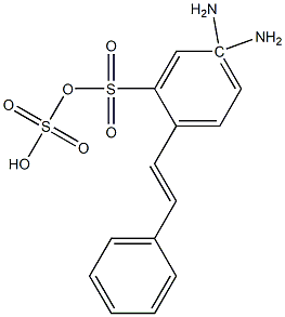 4,4Diaminostilbene-2,2disulfonic Acid, 95+% 结构式