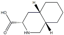 (3S,4aS,8aS)-Decahydroisoquinoline-3-carboxylic acid Structure