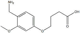 4-(4-(Aminomethyl)-3-methoxyphenoxy)butanoic acid 结构式