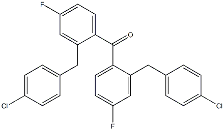 4-Chlorobenzyl-4-fluorophenyl ketone 结构式