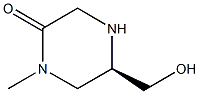 (R)-5-(HYDROXYMETHYL)-1-METHYLPIPERAZIN-2-ONE Struktur