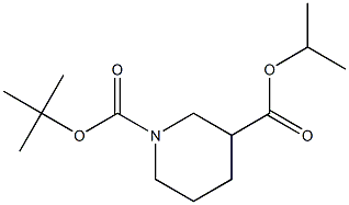 Methyl(ethyl) 1-tert-Butoxycarbonyl-Piperidine-3-carboxylate Structure